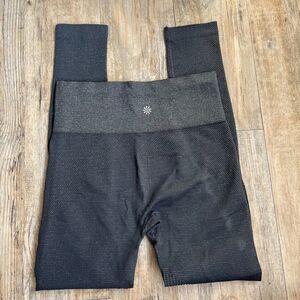 Athleta Shimmer Seamless Leggings Size S Gray
